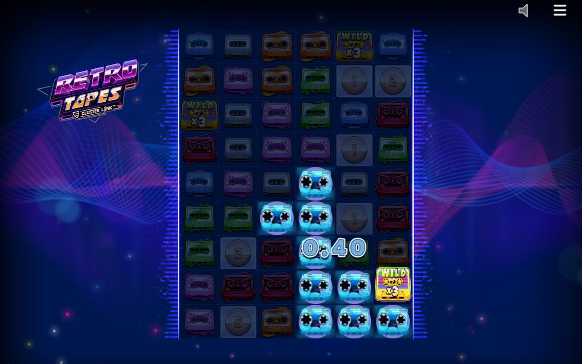 Free Spins-rundan med Wild Tape-symboler i rutnätet