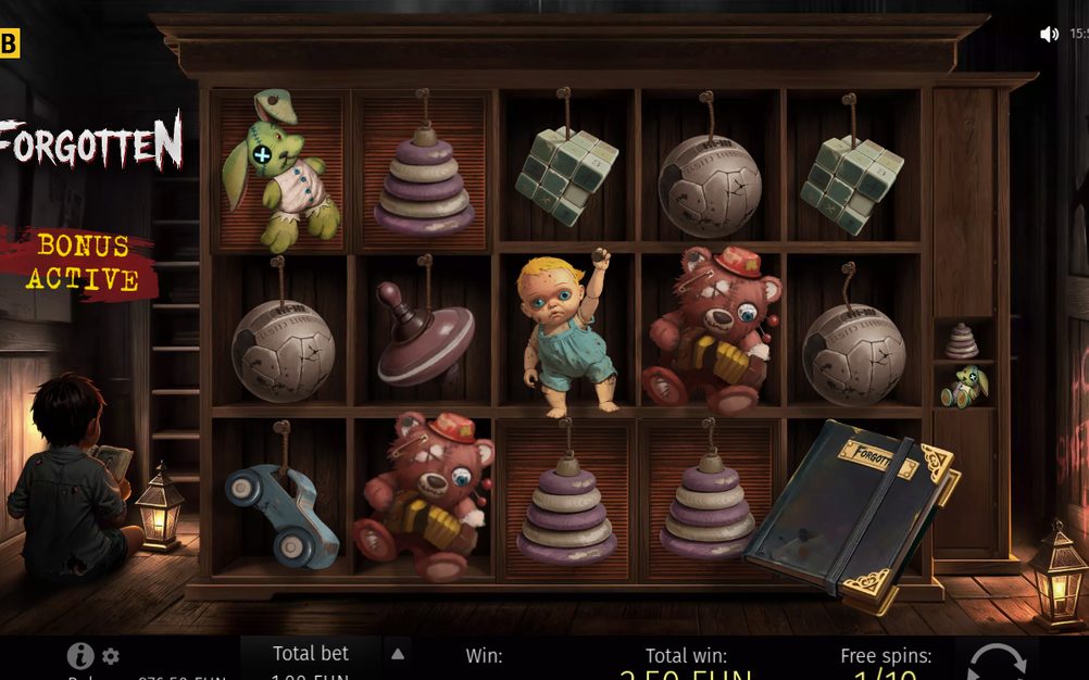 Free spins-rundan med Expanding-symbol på rutnätet